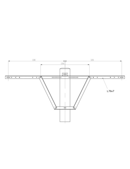 Herse d'ancrage simple HS 1200x70