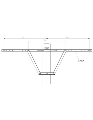 Herse d'ancrage simple HS 1500x70