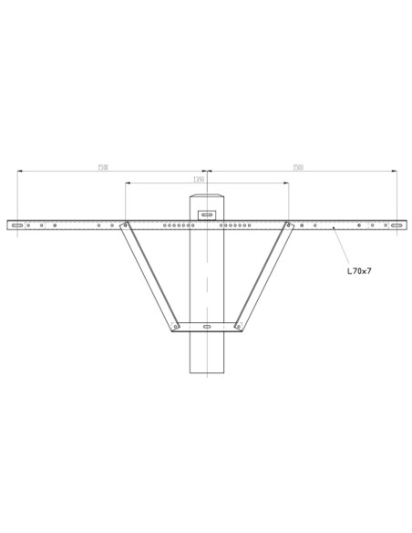 Herse d'ancrage simple HS 1500x70