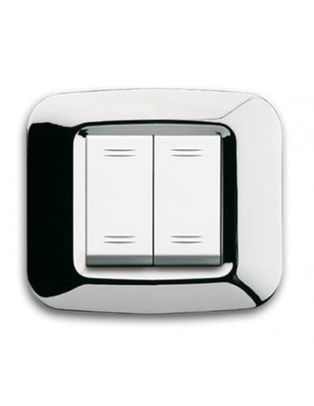 Interrupteur Yes Carré  Chrome