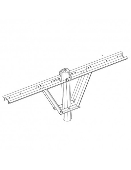 Herse d'ancrage double HD 1700X80