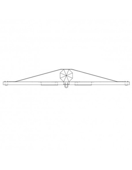 Herse d'ancrage double HD 1200X70