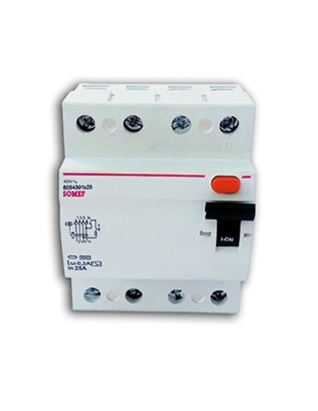 Interrupteur différentiel 4P 25A IDN MOD.RCCB 4P 30MA