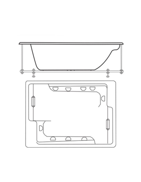 Baignoire Acrylique Twins