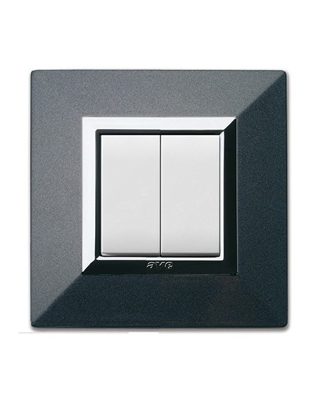 Interrupteur Gris Foncé Métallisé
